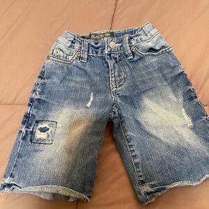 Place Boys' Faded Distressed Denim Shorts - Blue